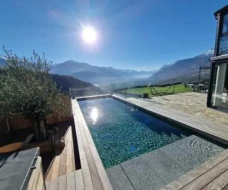 アパート Bella & Flocon Exclusive Private Pool, Spa & Sauna Min 2 Nights (Adults Only) Savièse