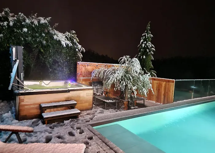 דירה Bella & Flocon & Carnotzet Private Pool & Min 1 Week (adults Only)